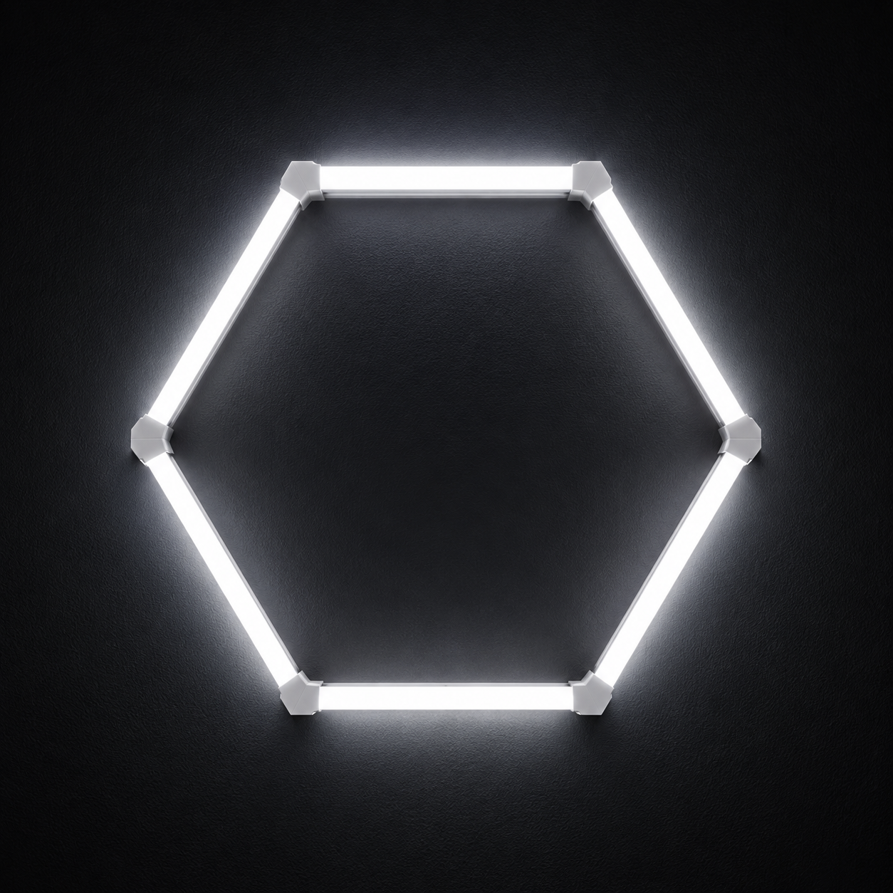 15 Hexagon LED Garage Light Kit with Border